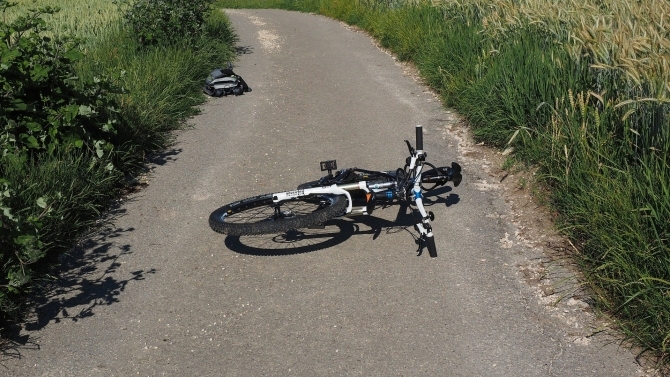 Foto: Schwerverletzte Radfahrerin am Forggensee in Halblech - 